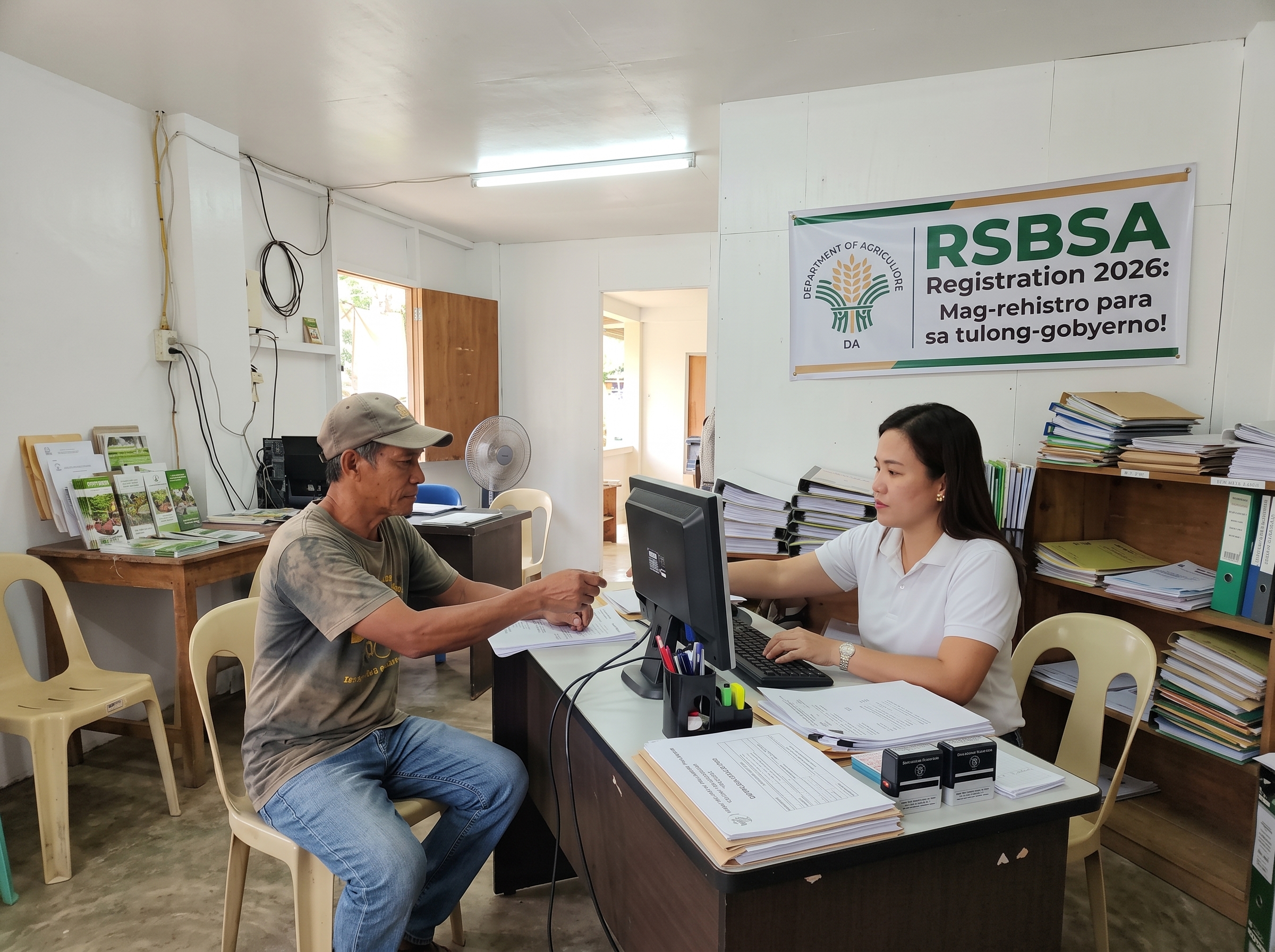Farmer asking for an RSBSA form at the Municipal Agriculture Office