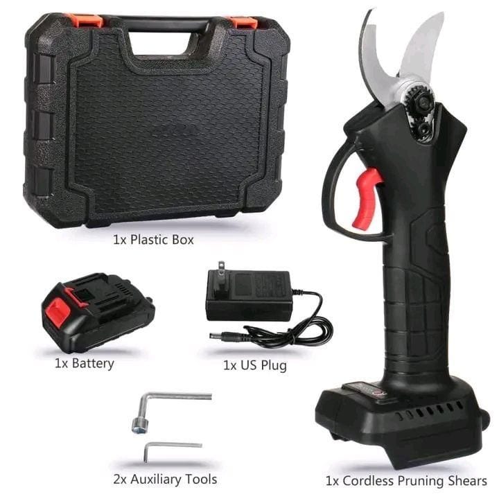 Cordless electric pruning shears with battery, charger and case, from a seller in Cebu City