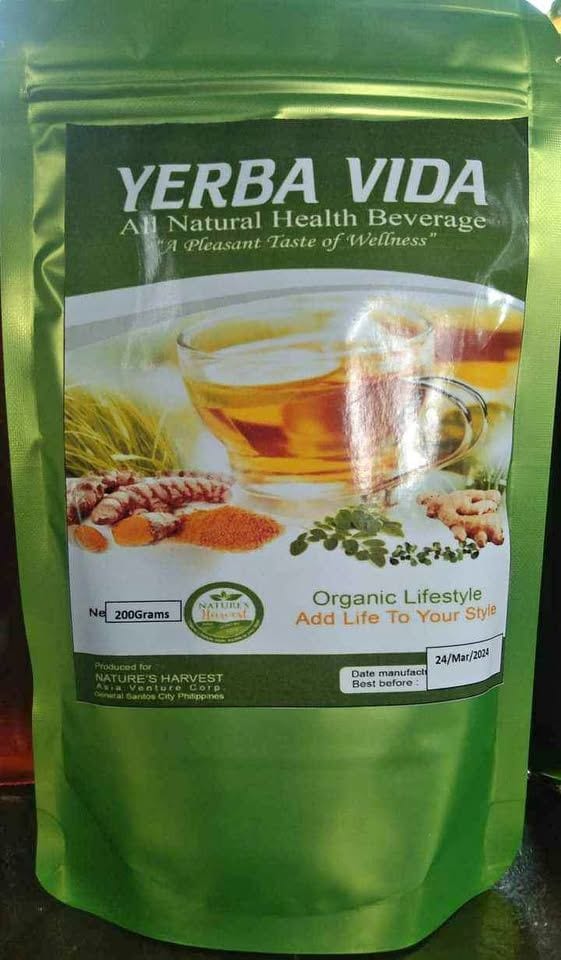 Yerba Vida tea combination of herbs and vegetables