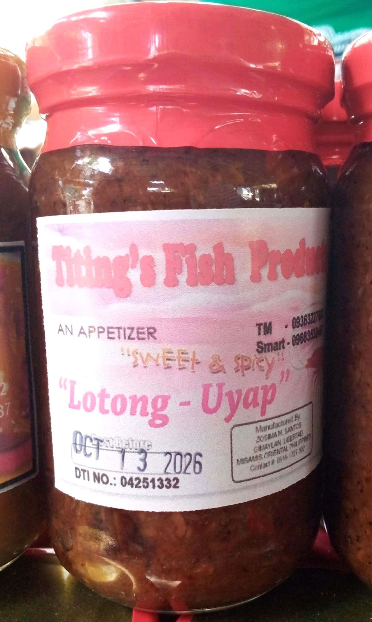 Sweet and Spicy Uyap in Jar