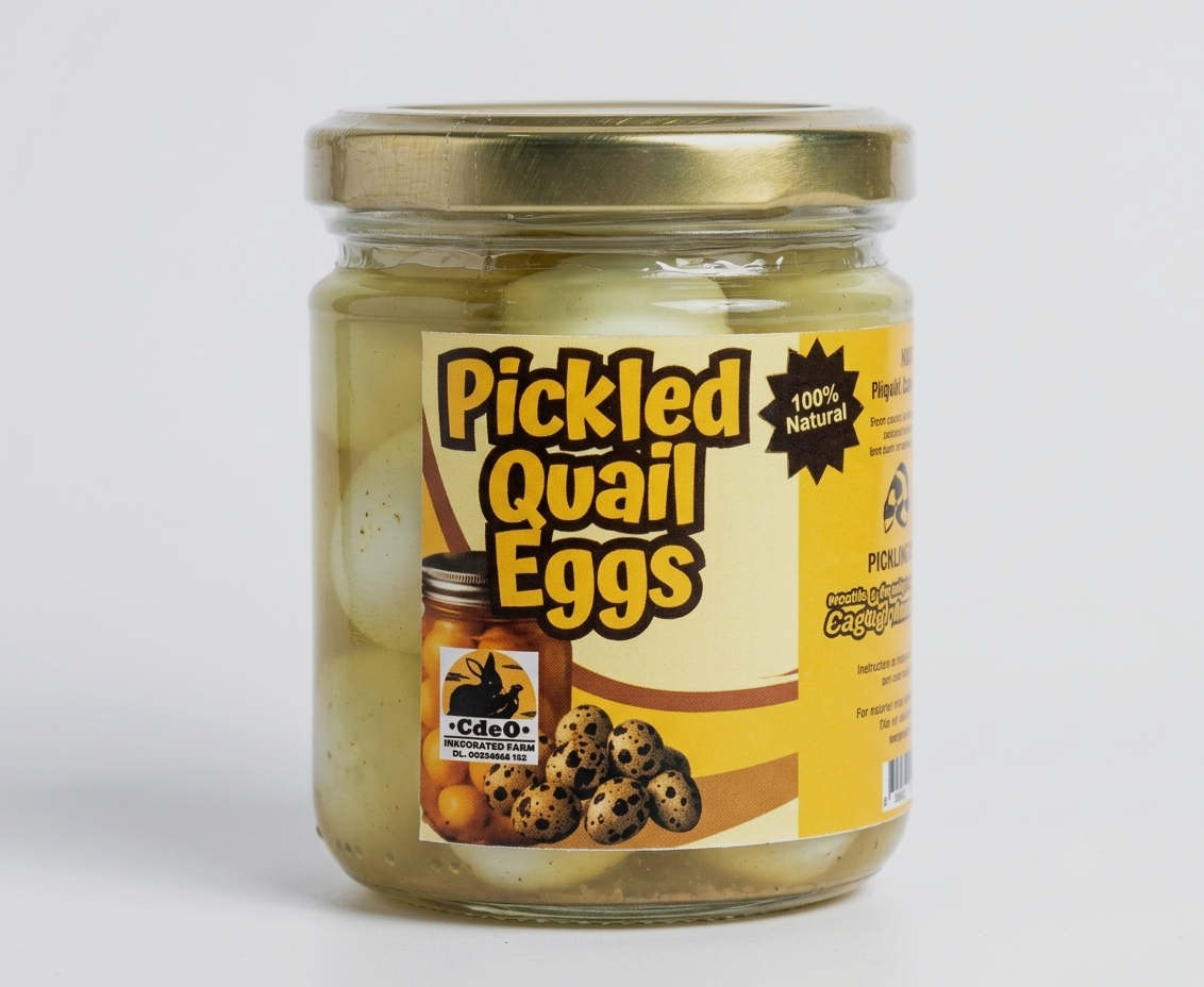 Premium Pickled Quail Eggs - Ready-to-Eat
