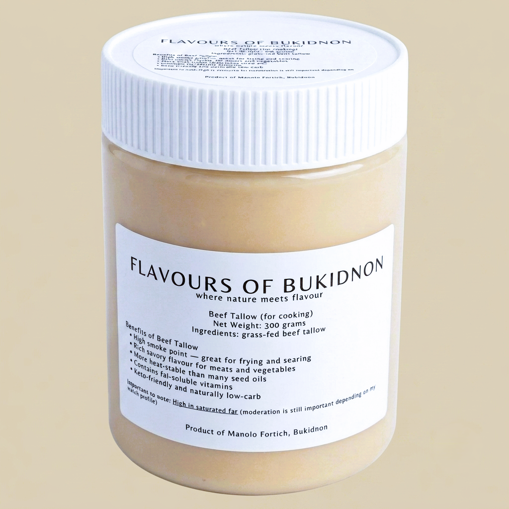 Flavours of Bukidnon Beef Tallow (For Cooking) - 300g