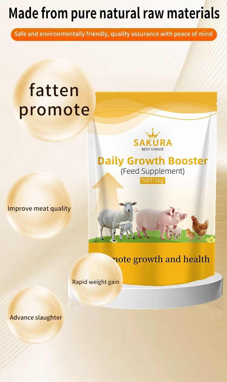 Sakura Growth Booster 1kg for poultry & livestock